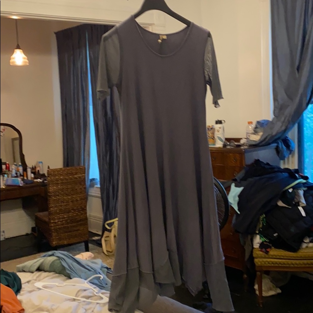 Dress with Sheer Panels